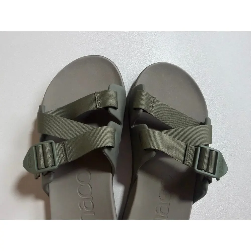 Chaco Men's Olive Green Lightweight Chillos Slides Sandals Size 10